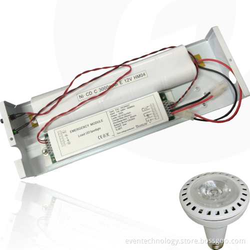 Original Design LED Emergency Light Kit For 10W LED Par Light With 12V Battery Pack 220V Output
